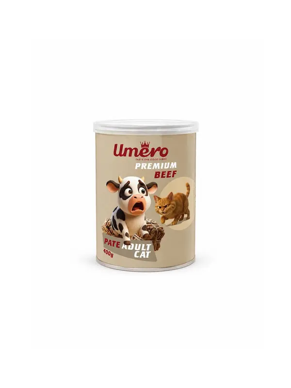 کنسرو گربه برند اومرو(umero)طعم گوشت گاو۴۰۰gr