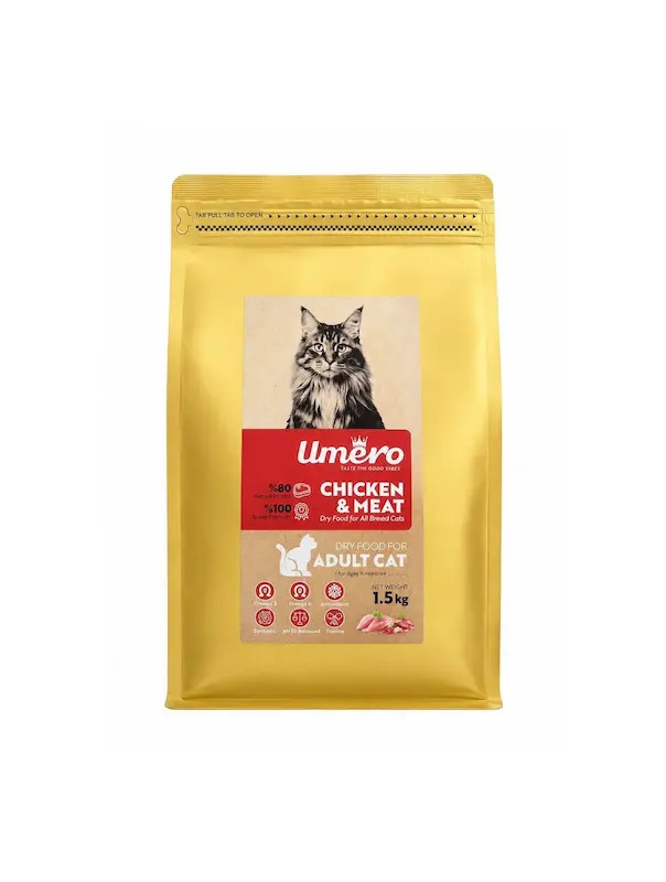 غذا خشک گربه بالغ اومرو(umero) 1.5Kg
