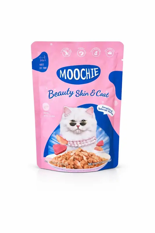 پوچ گربه بالغ موچی moochie طعم ماهی تن