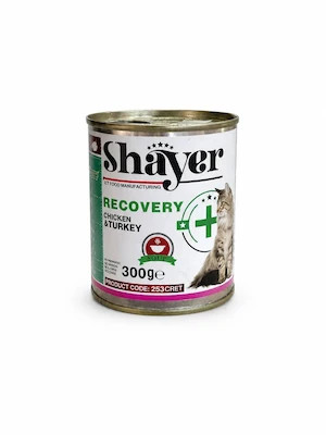 کنسرو ریکاوری گربه مرغ و بوقلمون شایر 300 گرم