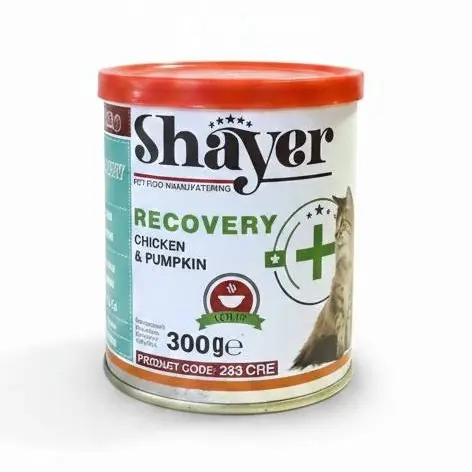کنسرو ریکاوری گربه مرغ و کدو حلوایی شایر 300 گرم